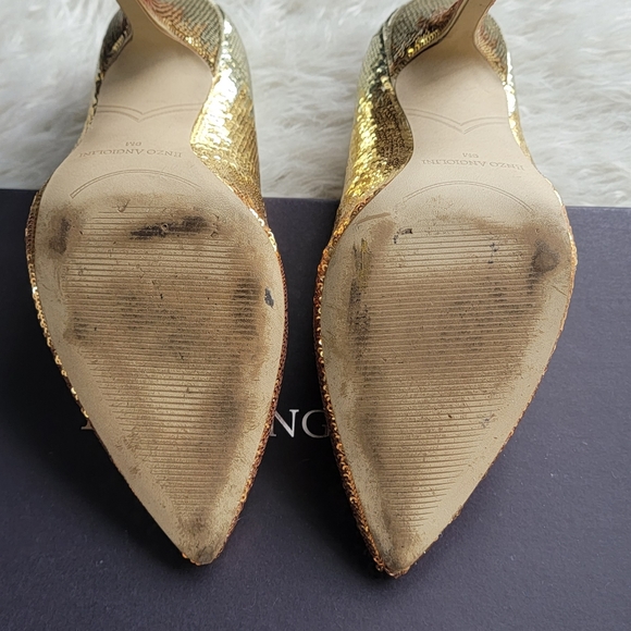 Ombre Gold Sequin Heels - Picture 7 of 7